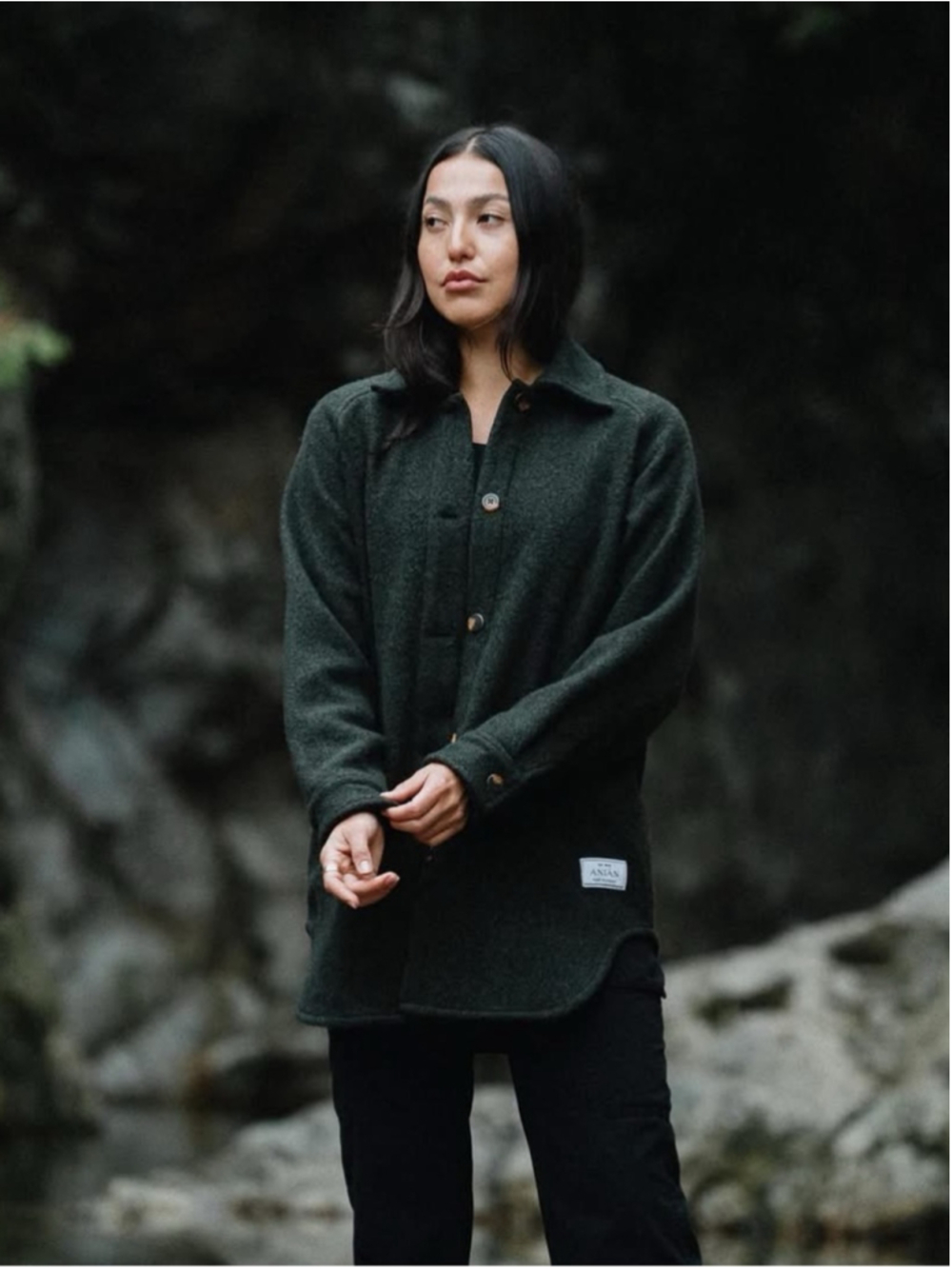 Anian The Loft Coat Size Large Colour Wilderness Forest Green
